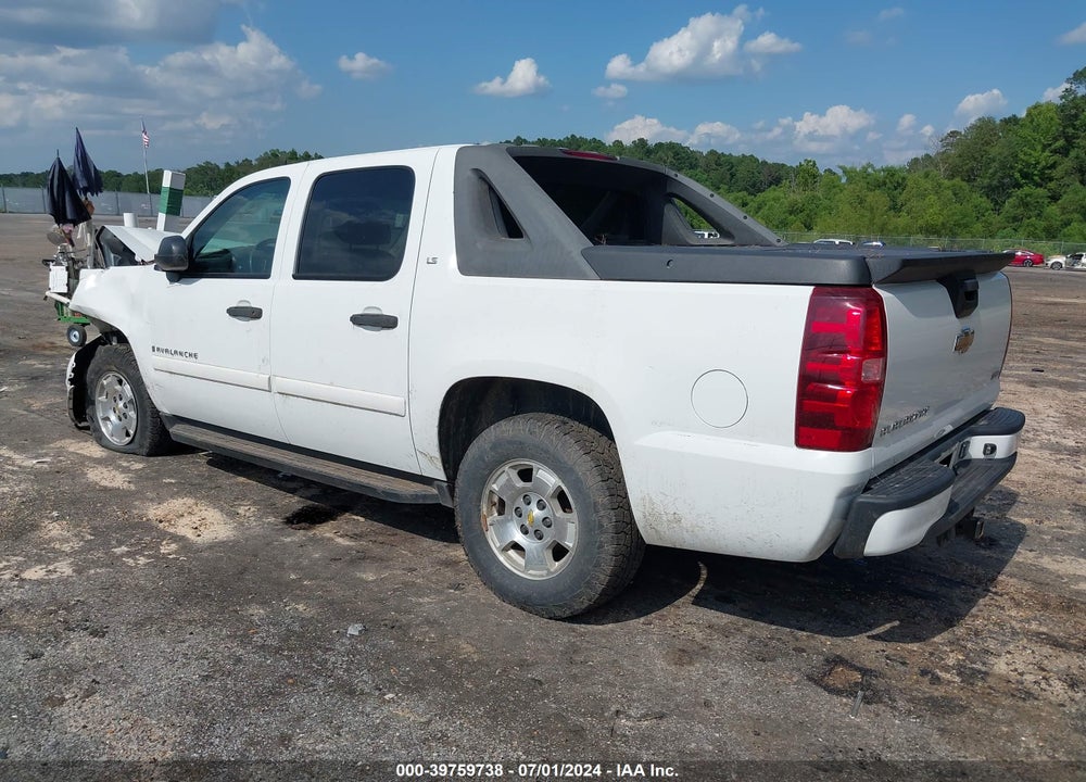 2009 CHEVROLET AVALANCHE 1500 LS VIN: 3GNEC12029G110726