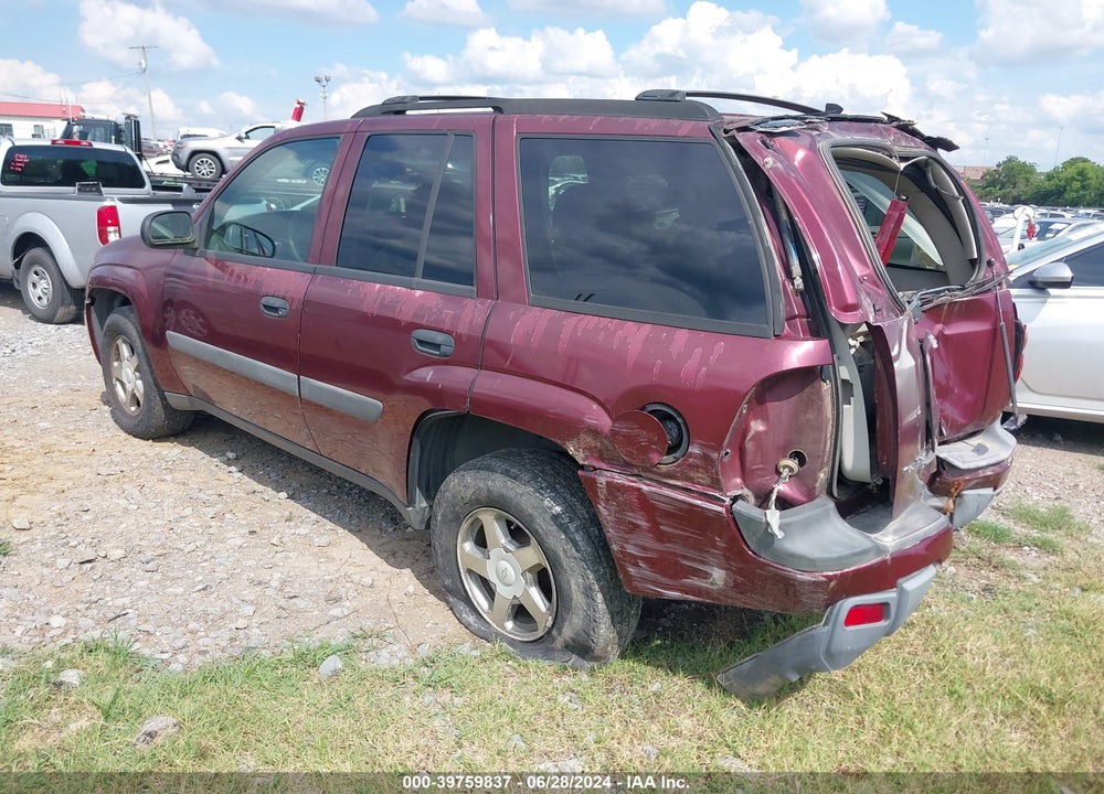 2005 CHEVROLET TRAILBLAZER LS VIN: 1GNDT13S252237815