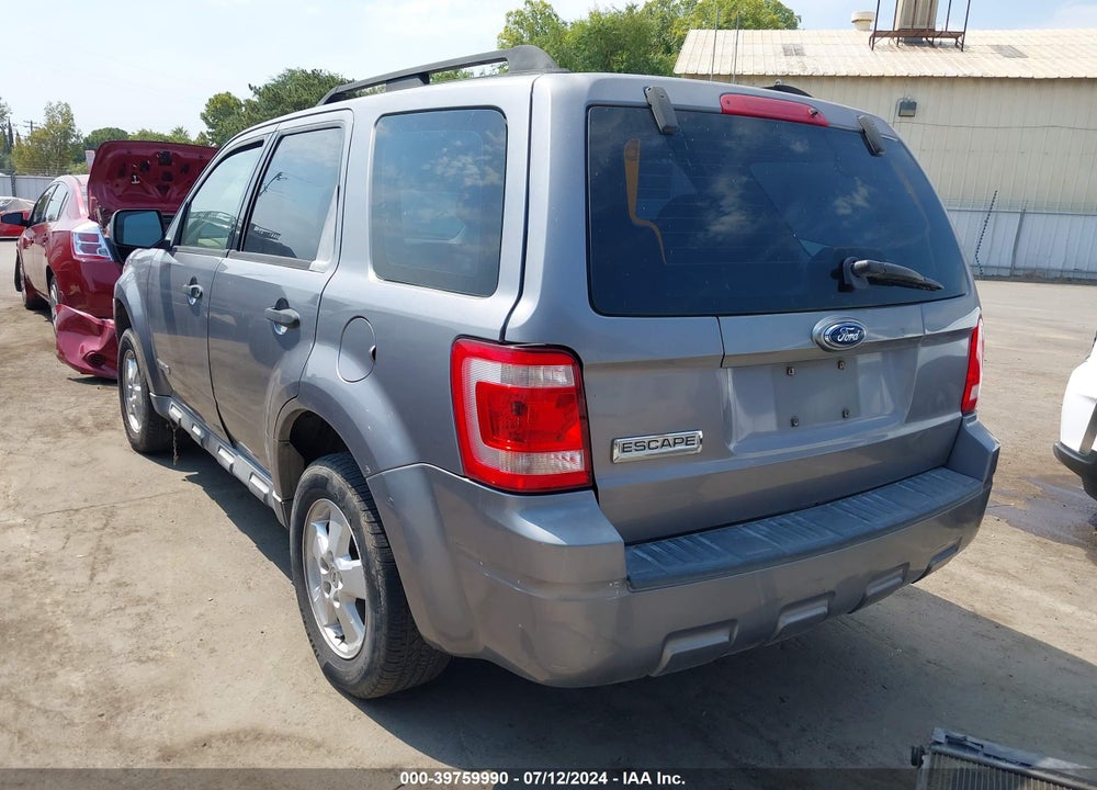 2008 FORD ESCAPE XLS/XLS MANUAL VIN: 1FMCU02Z78KD66434