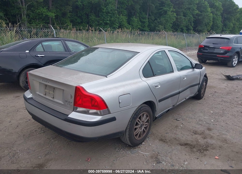 2004 VOLVO S60 2.4 VIN: YV1RS61T542353769