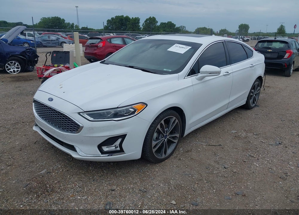2020 FORD FUSION TITANIUM VIN: 3FA6P0D9XLR192276