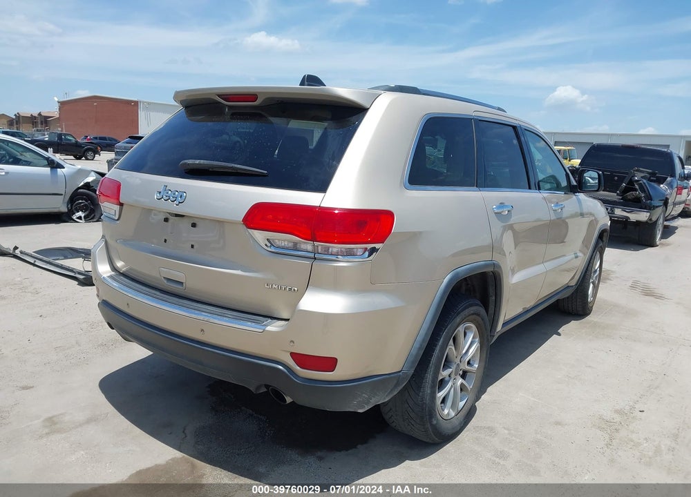 2014 JEEP GRAND CHEROKEE LIMITED VIN: 1C4RJEBT8EC149108