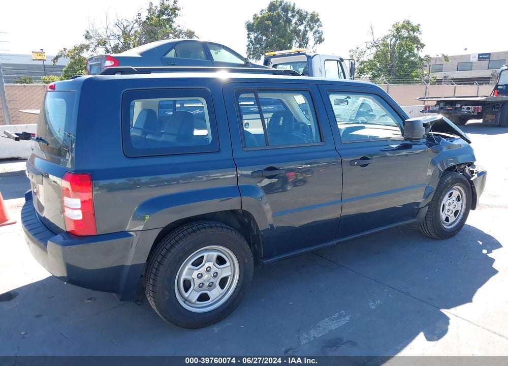 2008 JEEP PATRIOT SPORT VIN: 1J8FT28068D705318