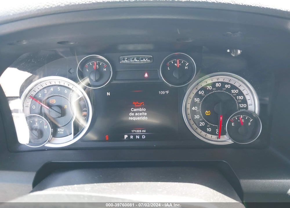 2016 RAM 1500 BIG HORN VIN: 1C6RR7LG4GS223274