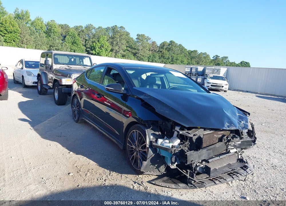 2018 HYUNDAI ELANTRA SPORT VIN: KMHD04LBXJU563133