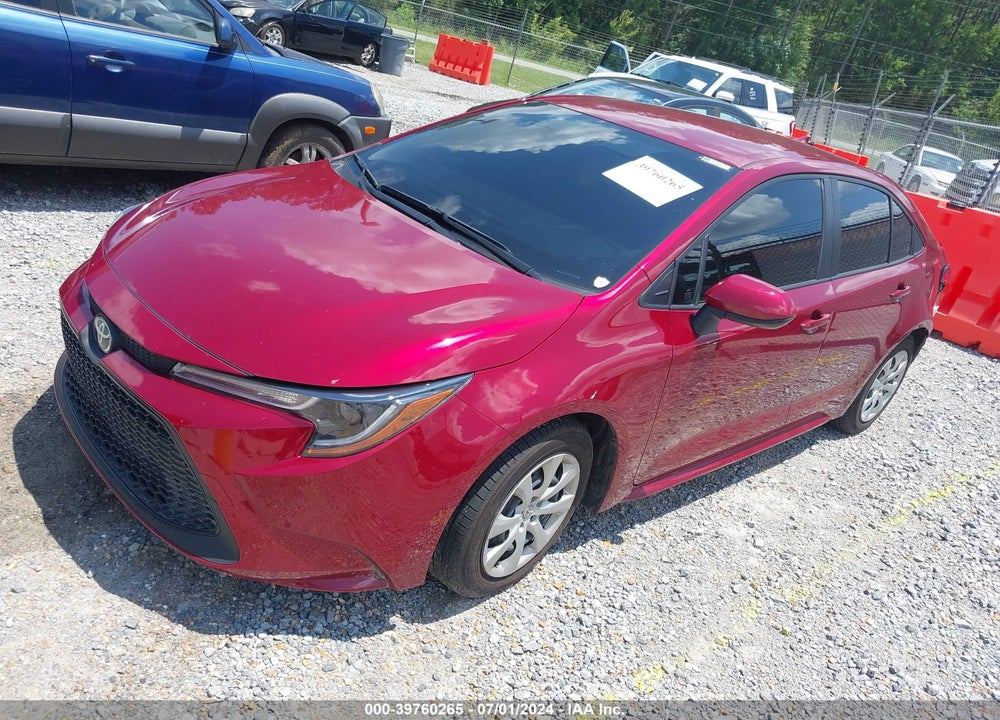 2022 TOYOTA COROLLA LE VIN: JTDEPMAE5NJ230279
