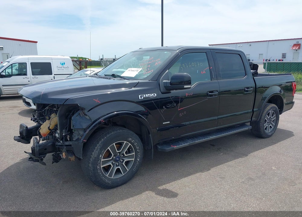 2016 FORD F-150 LARIAT VIN: 1FTEW1EG0GFD27716