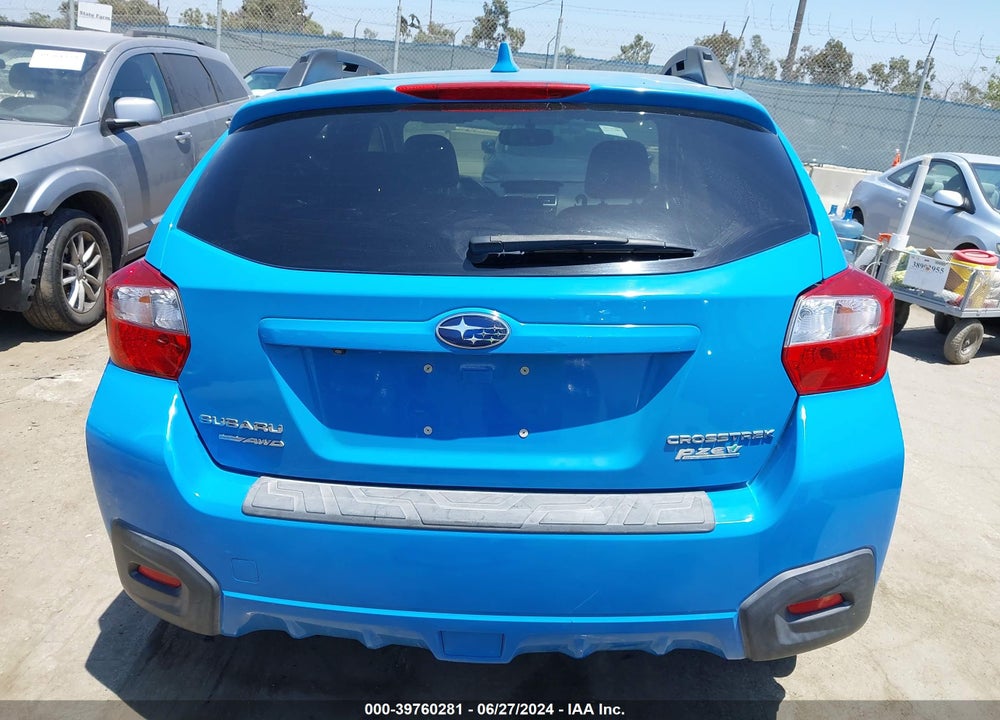 2016 SUBARU CROSSTREK 2.0I LIMITED VIN: JF2GPAKC9G8307767