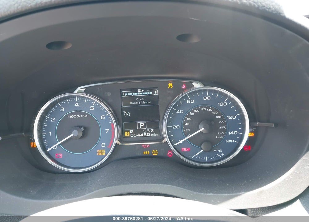 2016 SUBARU CROSSTREK 2.0I LIMITED VIN: JF2GPAKC9G8307767