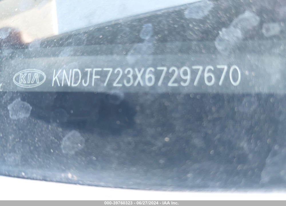 2006 KIA SPORTAGE EX V6/LX V6 VIN: KNDJF723X67297670