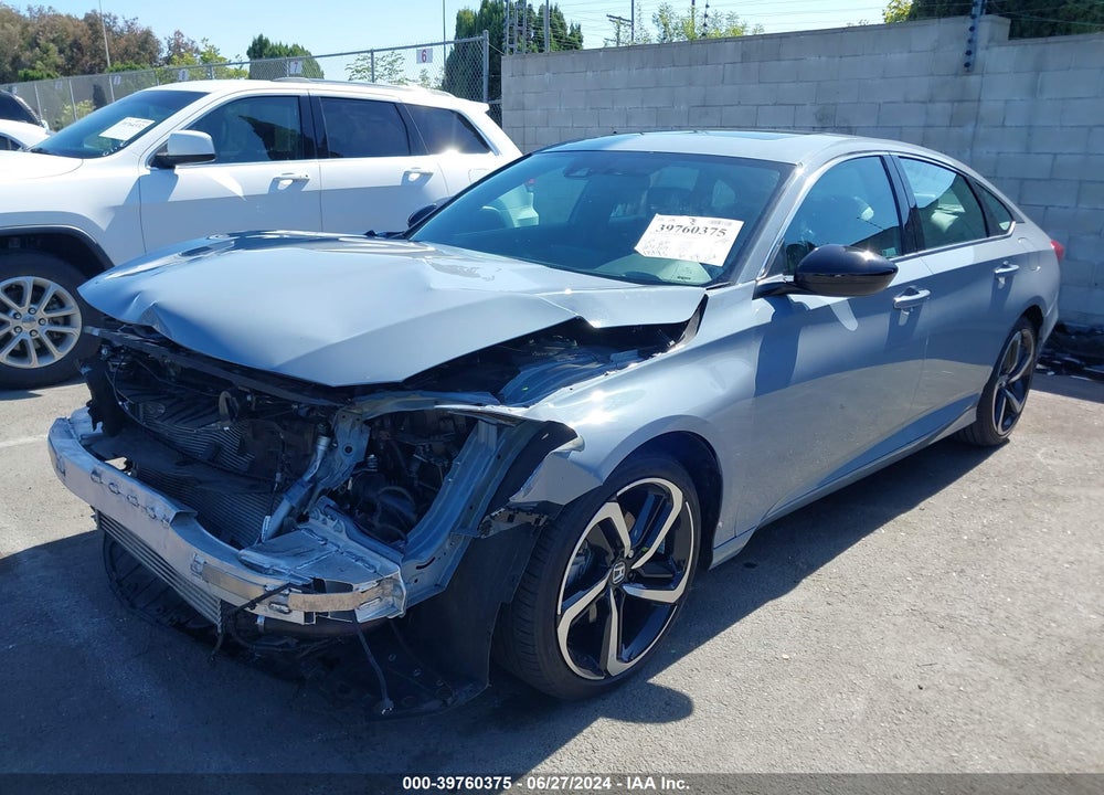 2022 HONDA ACCORD SPORT 2.0T VIN: 1HGCV2F35NA022848