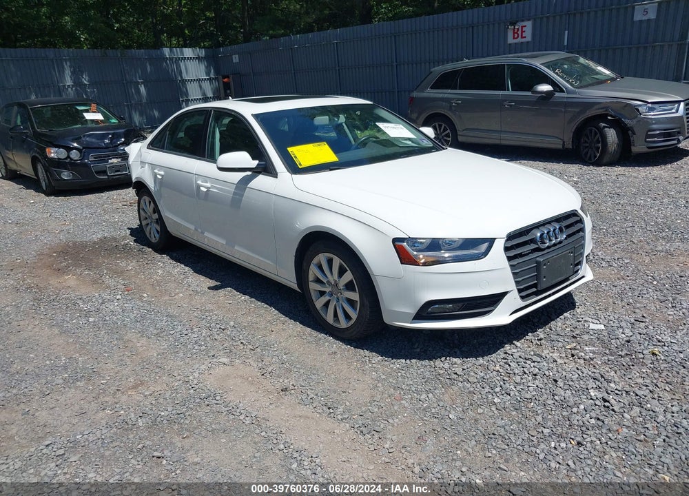 2013 AUDI A4 2.0T PREMIUM VIN: WAUBFAFL6DN045691