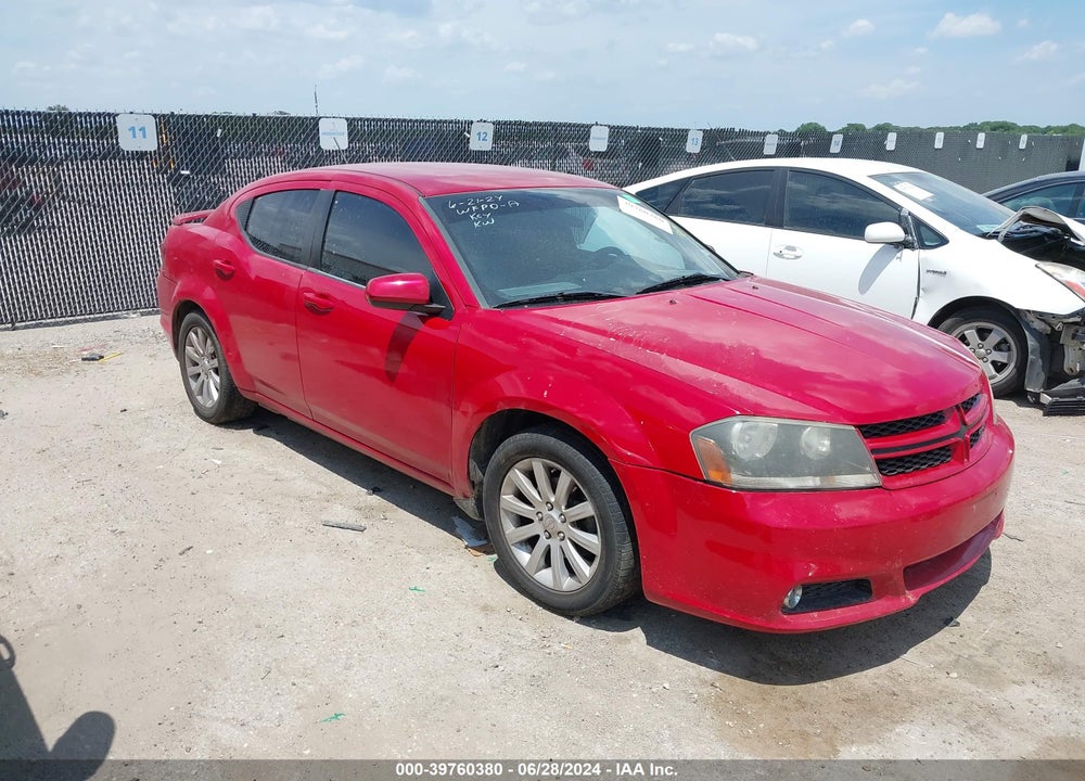 2013 DODGE AVENGER SXT VIN: 1C3CDZCB0DN634067