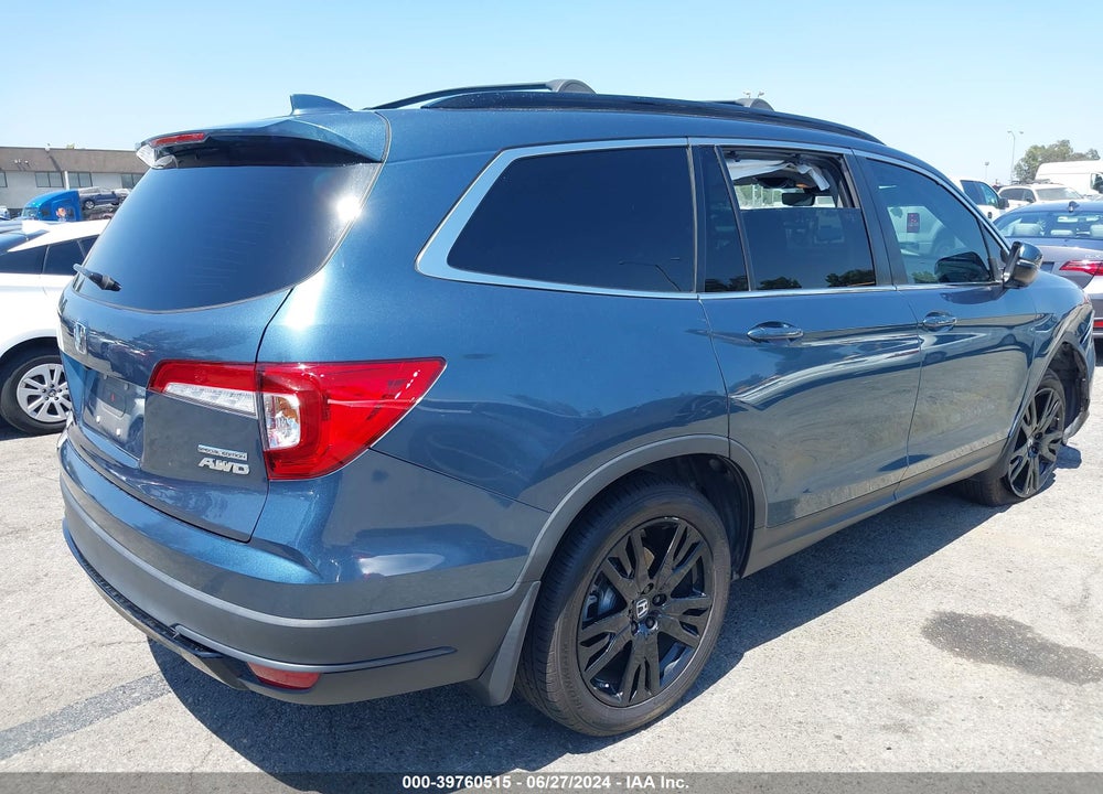 2022 HONDA PILOT AWD SPECIAL EDITION VIN: 5FNYF6H24NB007956