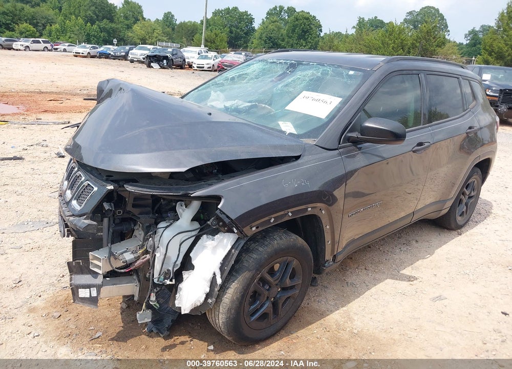 2018 JEEP COMPASS SPORT FWD VIN: 3C4NJCAB2JT471348