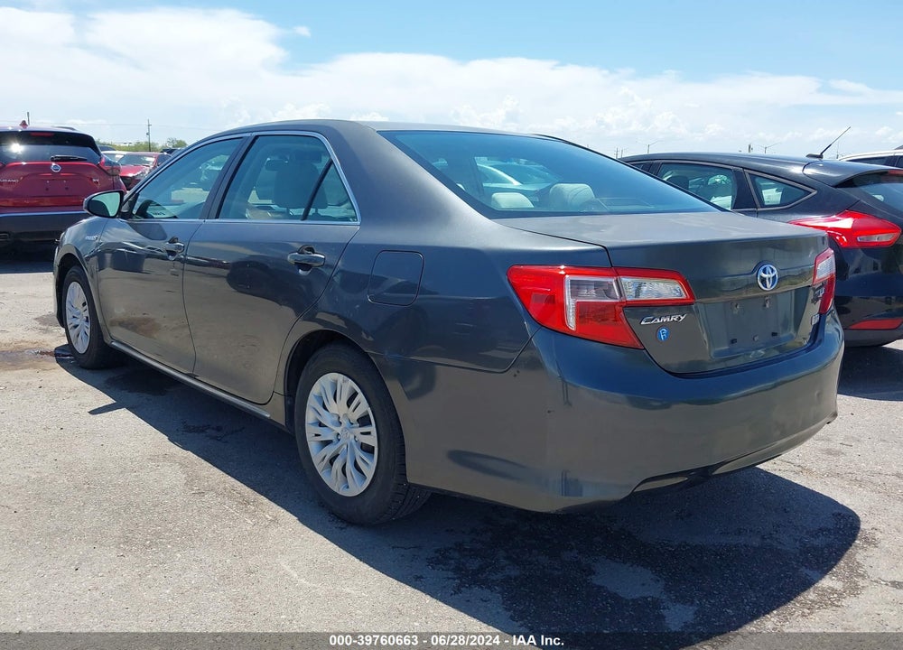 2012 TOYOTA CAMRY HYBRID LE VIN: 4T1BD1FK2CU039015