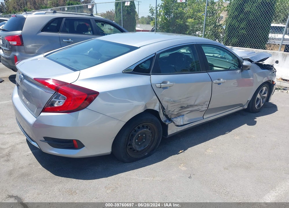 2019 HONDA CIVIC LX VIN: 2HGFC2F63KH529435