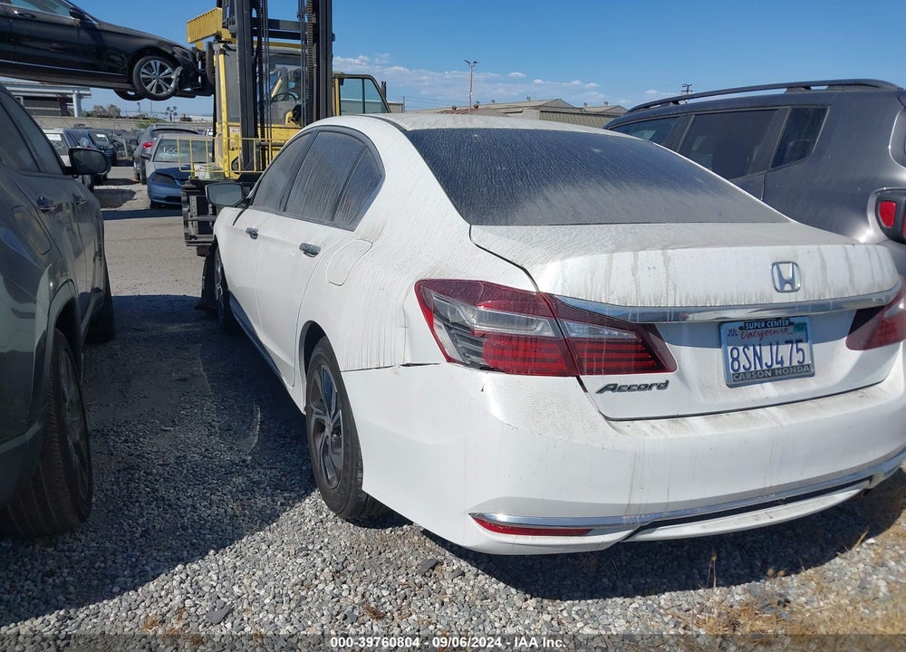 2017 HONDA ACCORD LX VIN: 1HGCR2F31HA198174