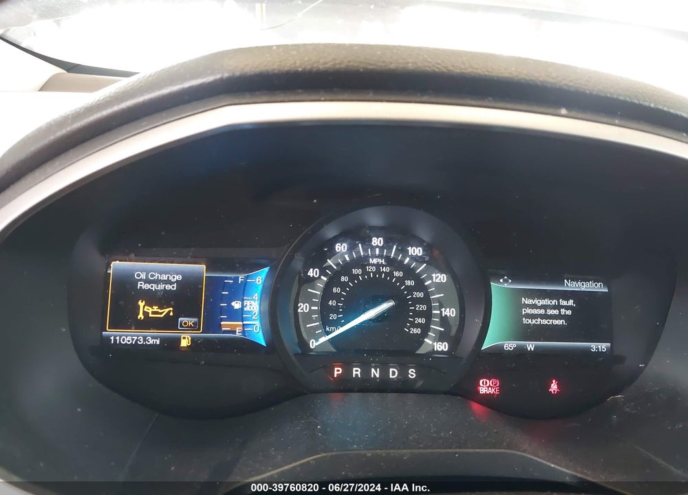 2015 FORD EDGE SEL VIN: 2FMTK4J90FBC17885