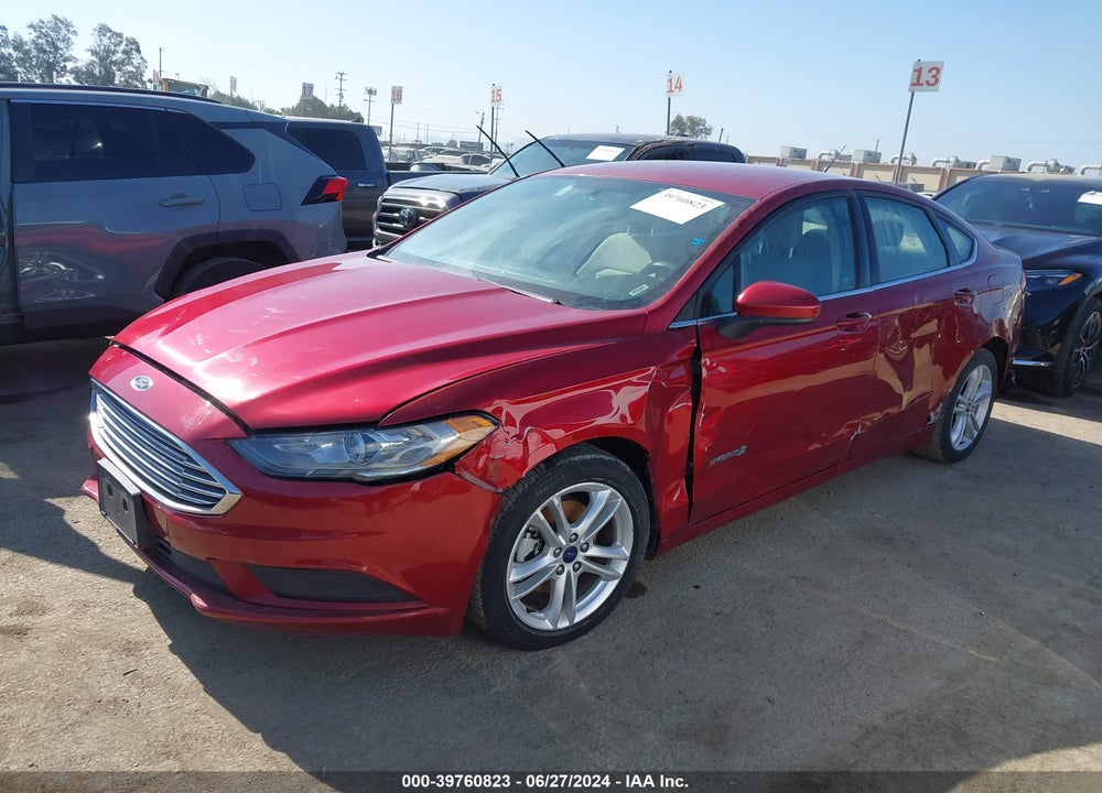 2018 FORD FUSION HYBRID SE VIN: 3FA6P0LU6JR173792