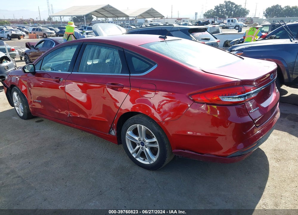 2018 FORD FUSION HYBRID SE VIN: 3FA6P0LU6JR173792