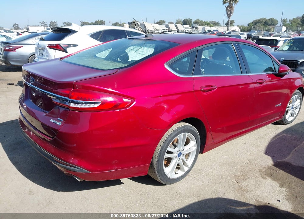 2018 FORD FUSION HYBRID SE VIN: 3FA6P0LU6JR173792