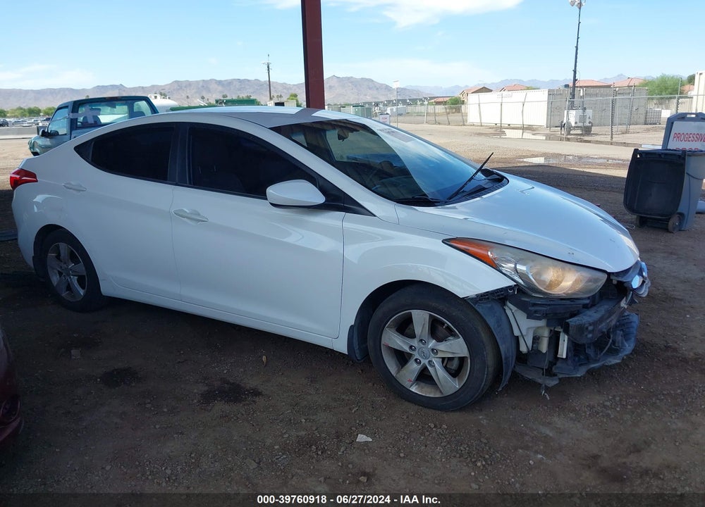 2013 HYUNDAI ELANTRA GLS VIN: 5NPDH4AEXDH170578
