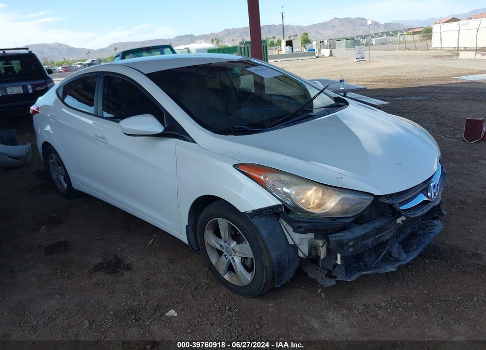 2013 HYUNDAI ELANTRA GLS VIN: 5NPDH4AEXDH170578