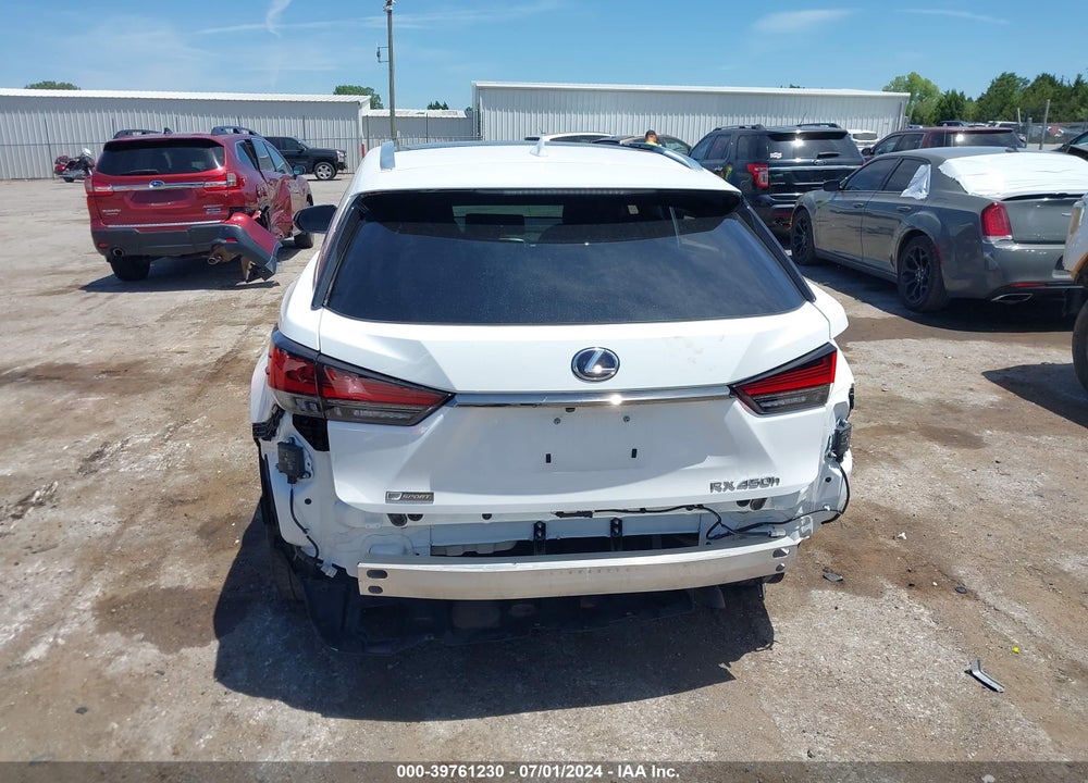 2021 LEXUS RX 450H F SPORT HANDLING VIN: 2T2YGMDA7MC064195
