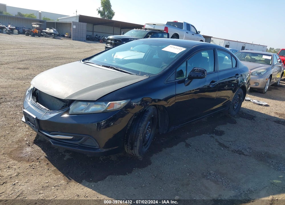 2013 HONDA CIVIC LX VIN: 19XFB2F56DE255123