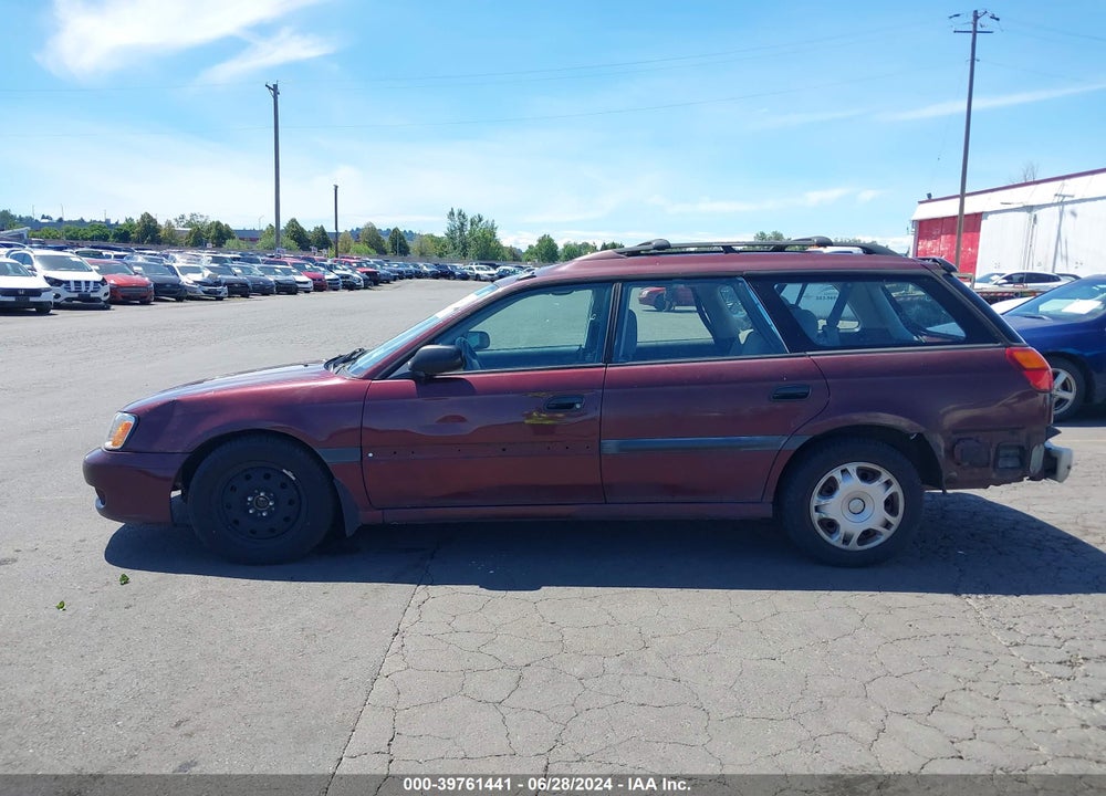 2000 SUBARU LEGACY L VIN: 4S3BH6355Y7309705
