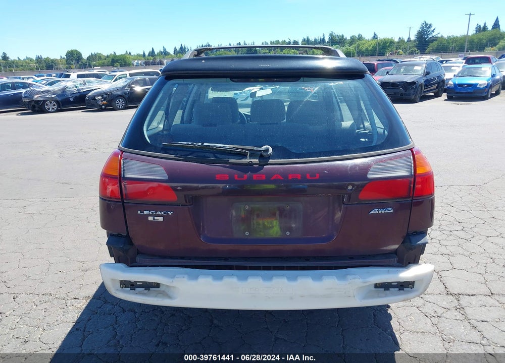 2000 SUBARU LEGACY L VIN: 4S3BH6355Y7309705