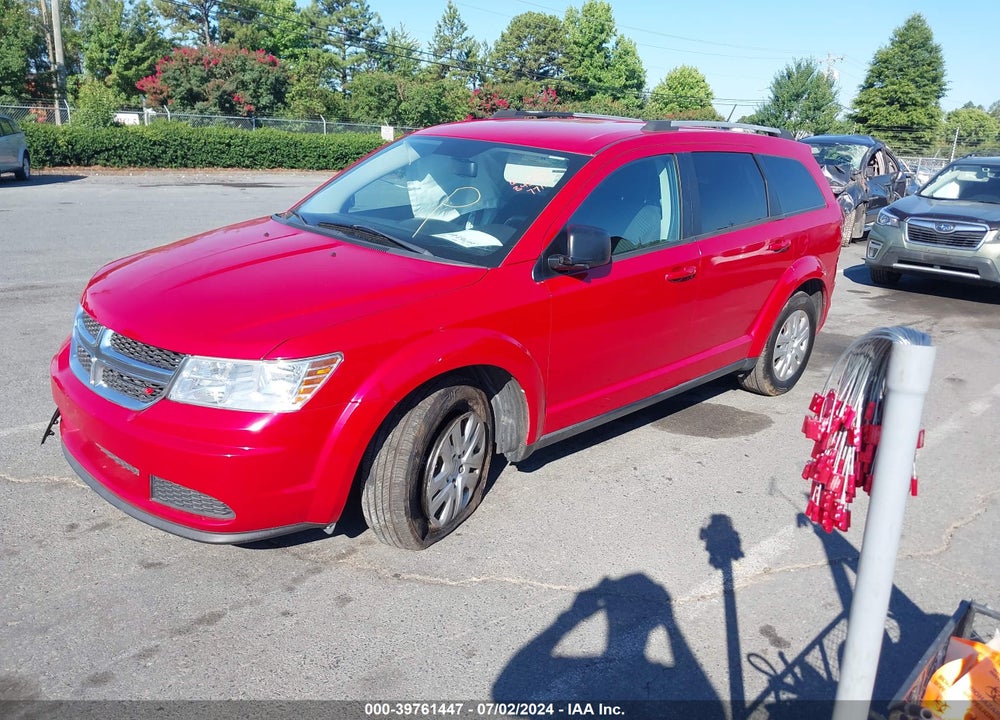 2017 DODGE JOURNEY SE VIN: 3C4PDCAB5HT607711