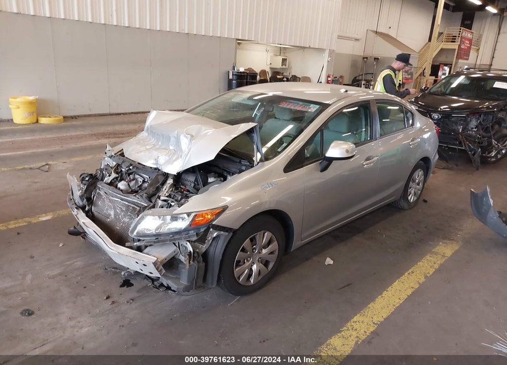 2012 HONDA CIVIC LX VIN: 19XFB2F50CE379029