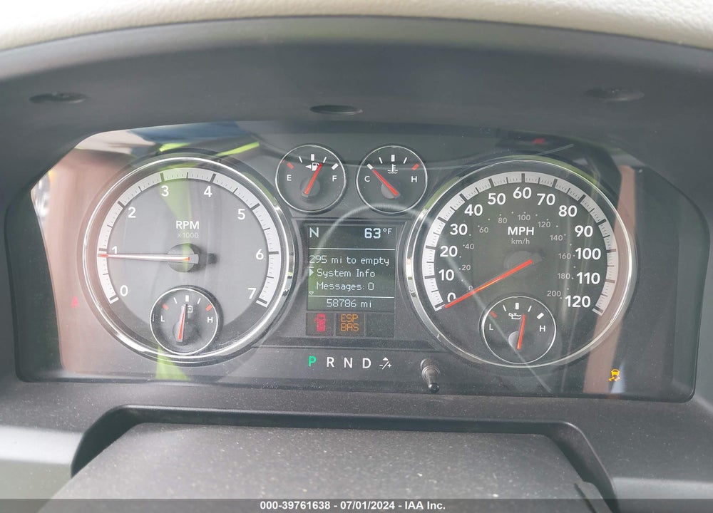 2009 DODGE RAM 1500 SLT/SPORT/TRX VIN: 1D3HV18T29S705061