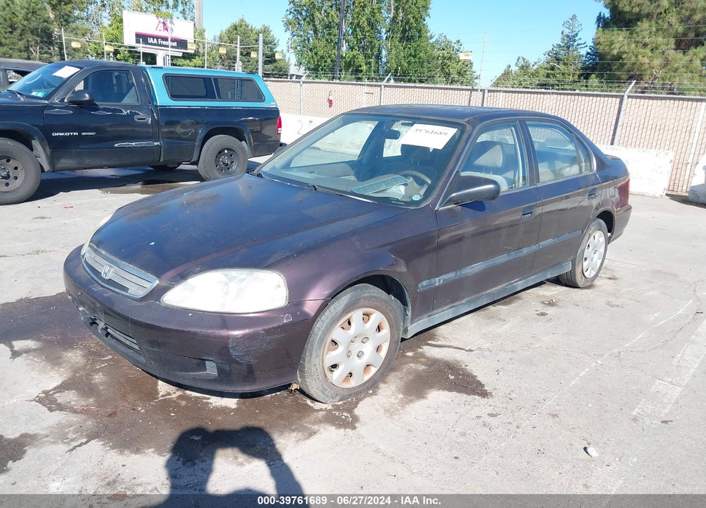 2000 HONDA CIVIC LX VIN: 2HGEJ6574YH501395