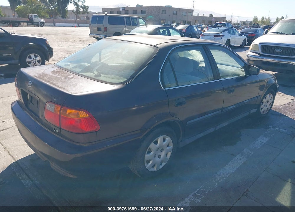 2000 HONDA CIVIC LX VIN: 2HGEJ6574YH501395