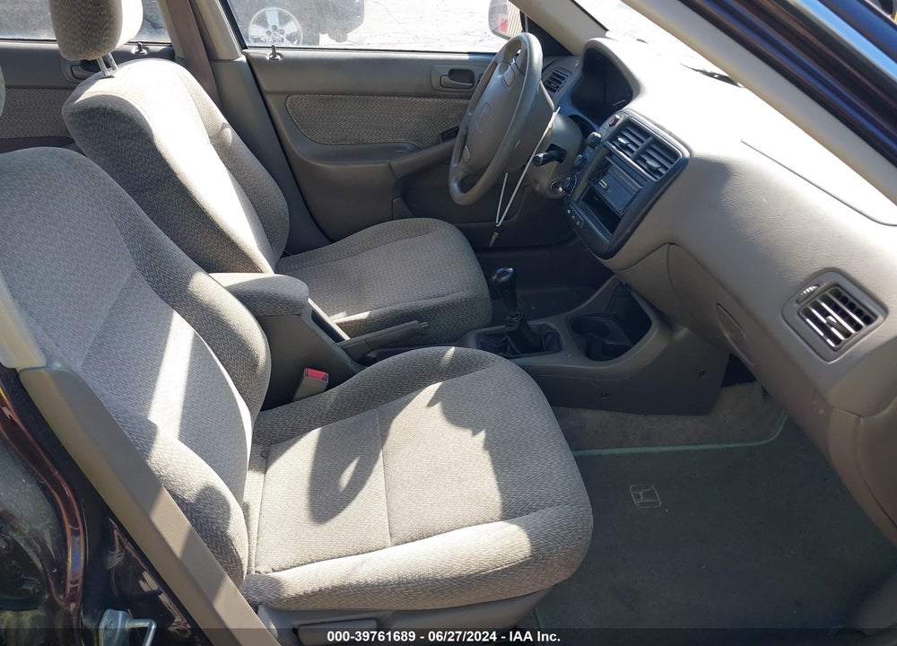 2000 HONDA CIVIC LX VIN: 2HGEJ6574YH501395