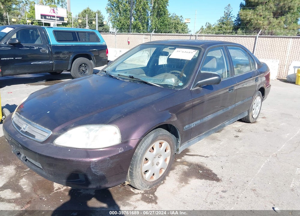 2000 HONDA CIVIC LX VIN: 2HGEJ6574YH501395