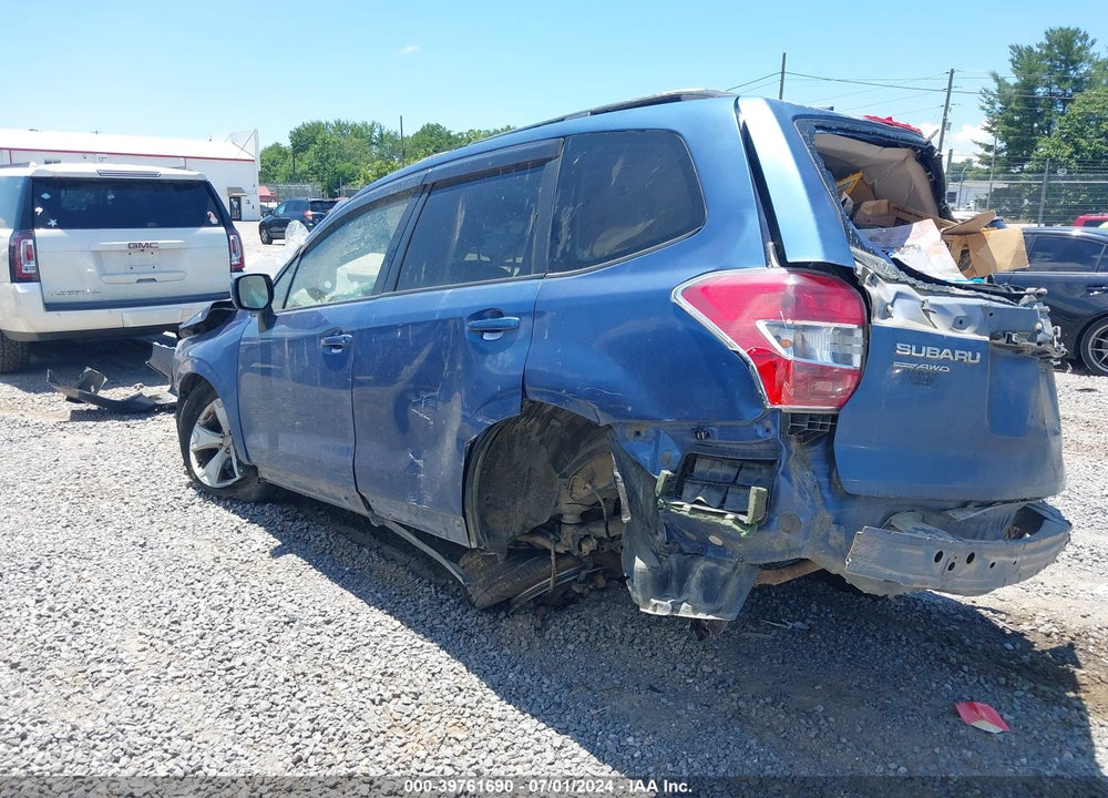 2016 SUBARU FORESTER VIN: JF2SJADC5GH476211