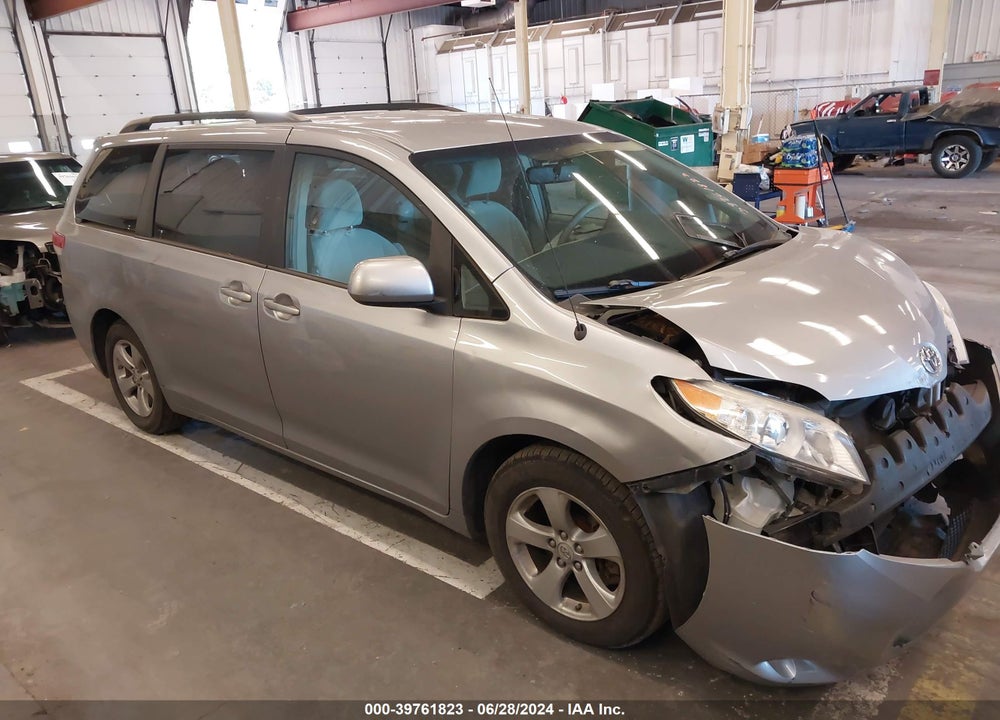 2012 TOYOTA SIENNA LE V6 8 PASSENGER VIN: 5TDKK3DC2CS253668