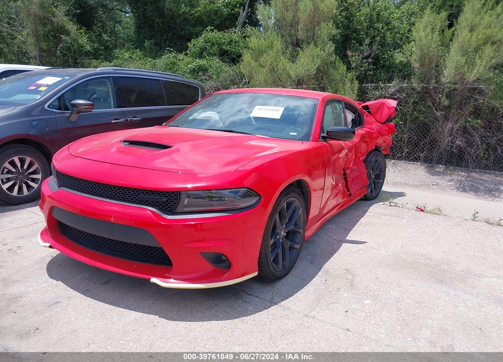2022 DODGE CHARGER GT RWD VIN: 2C3CDXHG4NH232331