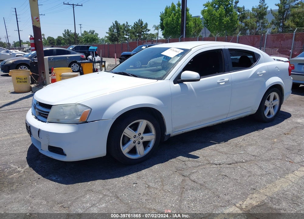 2013 DODGE AVENGER SXT VIN: 1C3CDZCB5DN680087