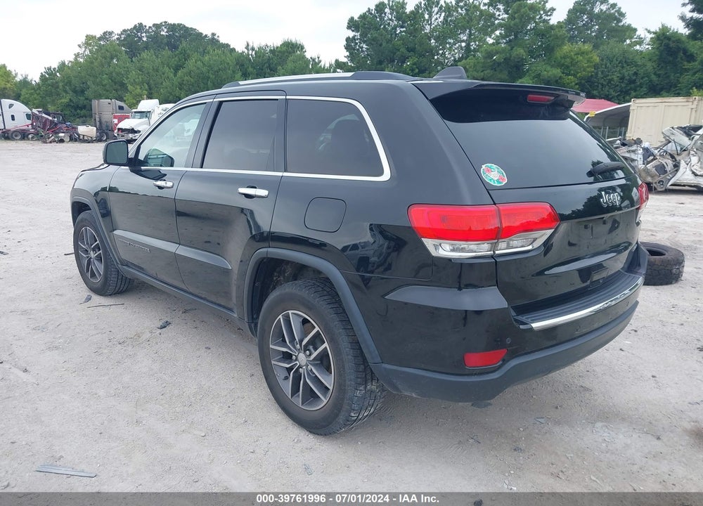 2017 JEEP GRAND CHEROKEE LIMITED 4X2 VIN: 1C4RJEBG8HC850044
