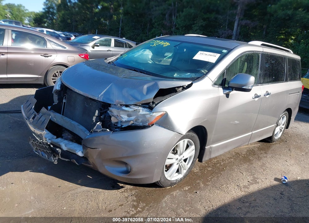 2012 NISSAN QUEST SL VIN: JN8AE2KP9C9046345