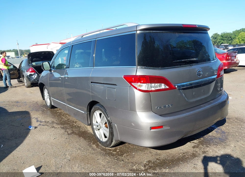 2012 NISSAN QUEST SL VIN: JN8AE2KP9C9046345