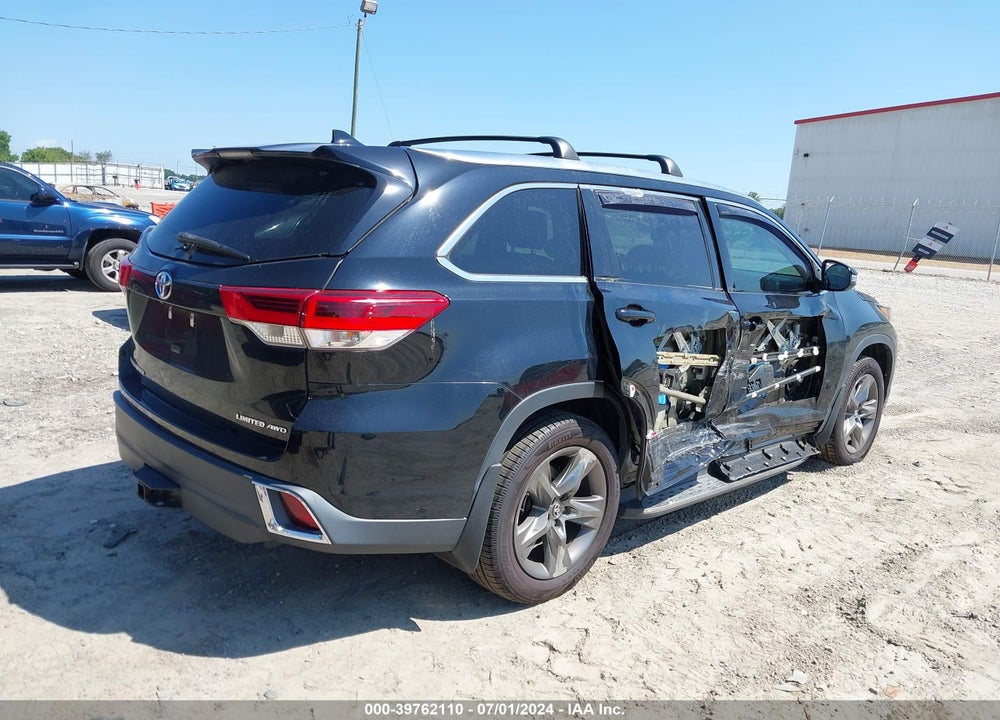 2019 TOYOTA HIGHLANDER LIMITED/PLATINUM VIN: 5TDDZRFH3KS934307