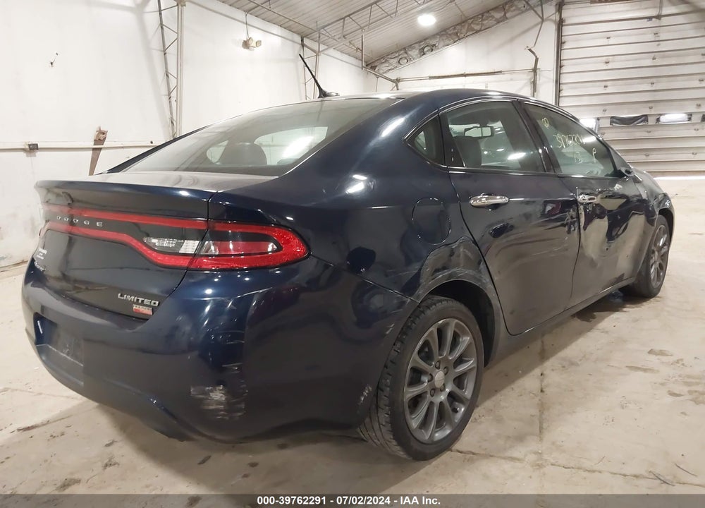 2013 DODGE DART LIMITED VIN: 1C3CDFCH0DD306494