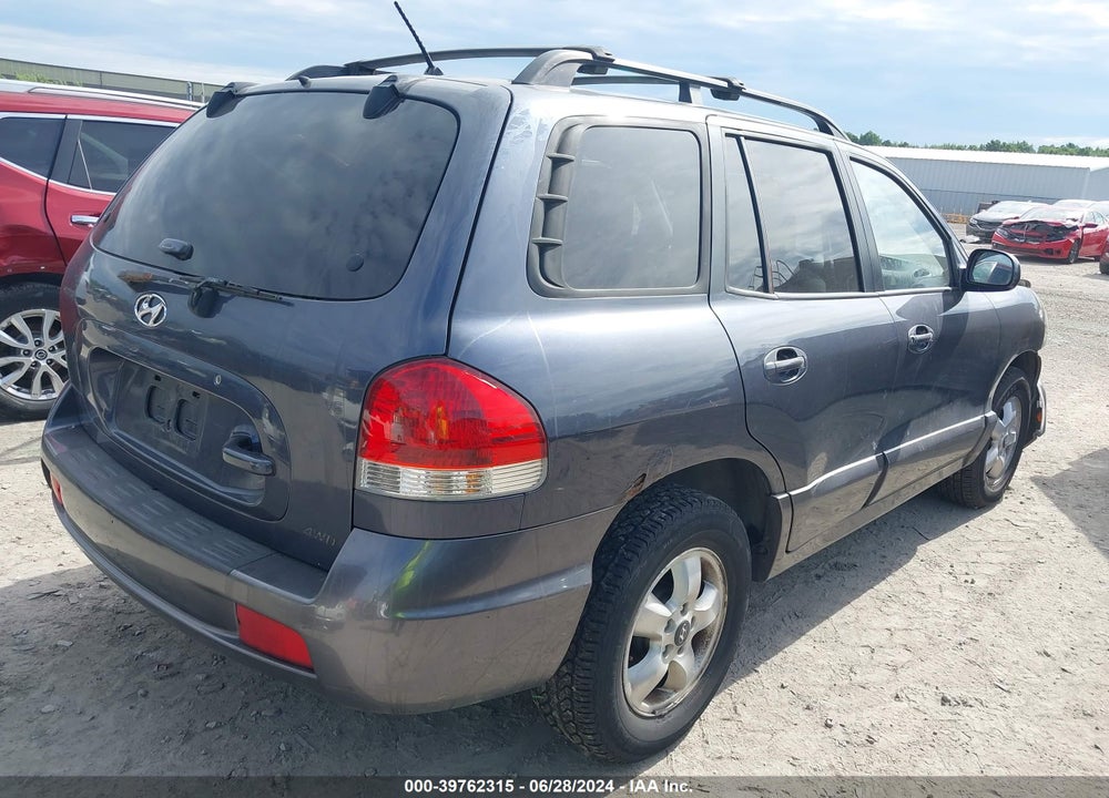 2006 HYUNDAI SANTA FE GLS VIN: KM8SC73D16U108521