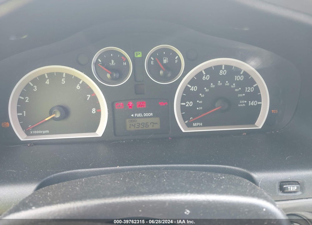 2006 HYUNDAI SANTA FE GLS VIN: KM8SC73D16U108521